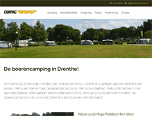 Tablet Screenshot of camping-buitenpret.nl